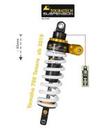 Tlmič Touratech Suspension so znížením -35mm Yamaha 700 Tenere od 2019+ Typ Explore HP/PDS